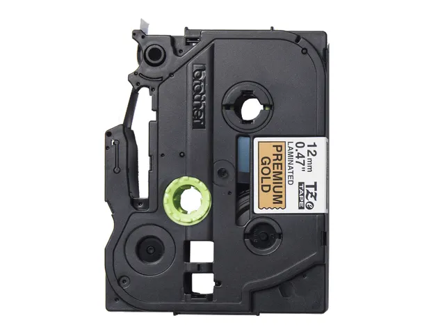 Brother TZe-PR831 zwart op premium goud labeltape – breedte 12 mm