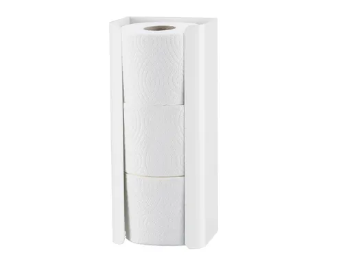 Toiletpapier houder Trio 3 rollen Wit