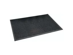 werkplekmat,mat,HxLxB 12,7x1520x910mm,rubber,geperforeerd,antislip