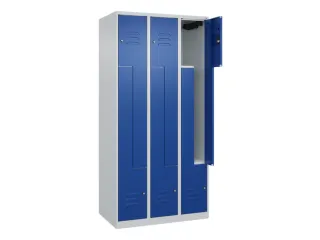 Z-garderobekast,HxBxD 1850x900x500mm,vak B 150/300mm,cil.-slot - 2