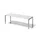 In hoogte verstelbaar bureau,HxBxD 650-850x2200x800mm,blad grijswit