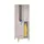 dubbeldekse locker,HxBxD 1850x600x500mm,2x2vak.,RAL7035,front RAL5010