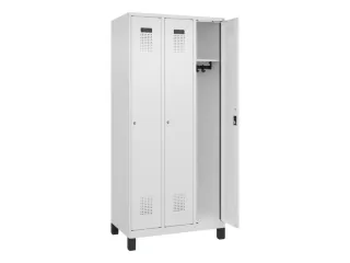 locker,HxBxD 1950x900x500mm,3vak,vak B 300mm,cil.-slot,voeten - 2