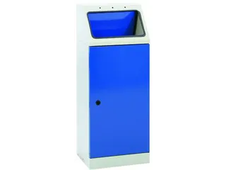 afvalverzamelaar zelfblussend 1x45 liter HxBxD 1000x400x300mm blauw - 1