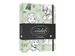 Schetsboek CreaChick Sage Green 15.5x21.3cm 240gr 54 vel