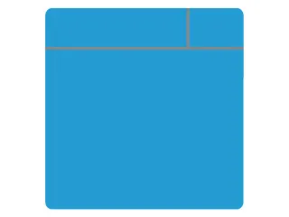 Magneet scrum 75x75mm lichtblauw 5 stuks - 2