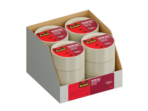 Verpakkingstape Scotch Secure Seal 50mmx50m transparant