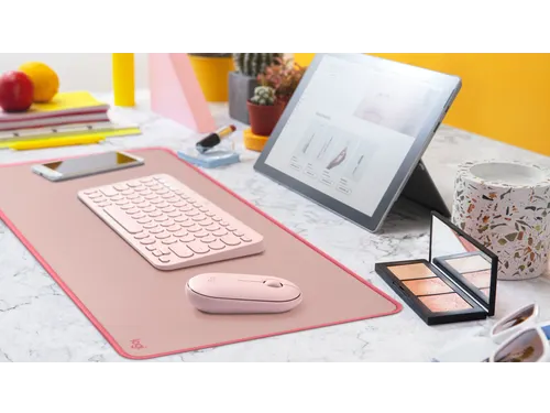 Logitech Desk Mat Muismat Roze 70x30cm