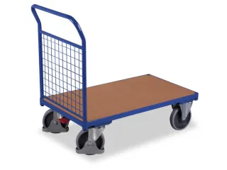 Platformwagen 400kg Laadvlak 880x500mm 1 Gaaskopwand Ral 5010 - 1