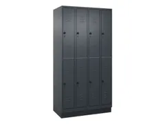 dubbeldekse locker,HxBxD 1950x1000x500mm,4x2vak.,vak B 250mm