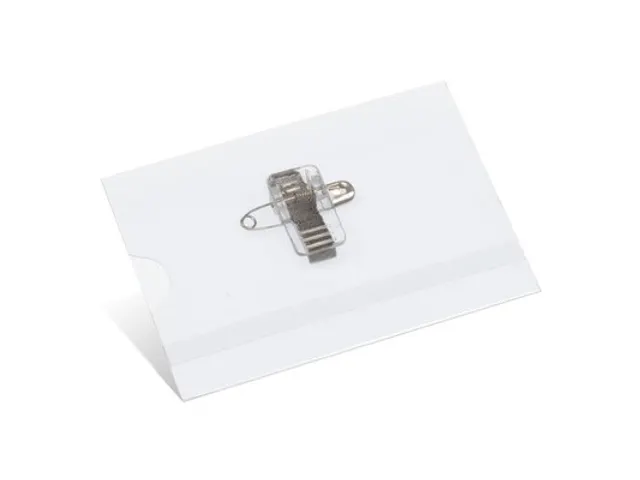 Kangaro Naambadge 40x75mm Met Clip, Speld En Insteekkaartjes Wit Doos 24 Stuks K 44100 587092769