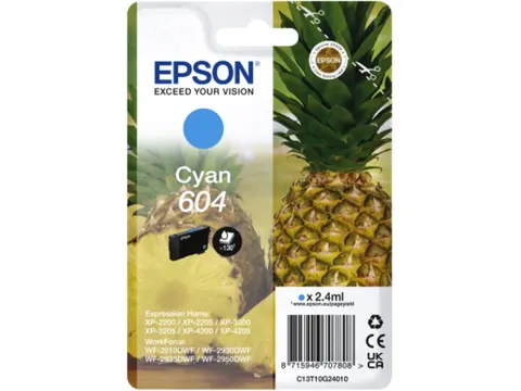 Inktcartridge Epson 604 T10G24 blauw