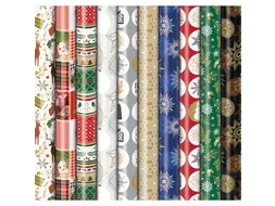 Geschenkpapier Kerst Premium 70cmx2m assorti