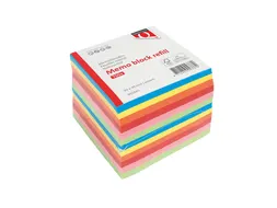 Memoblok Quantore 90x90mm 700vel losbladig assorti