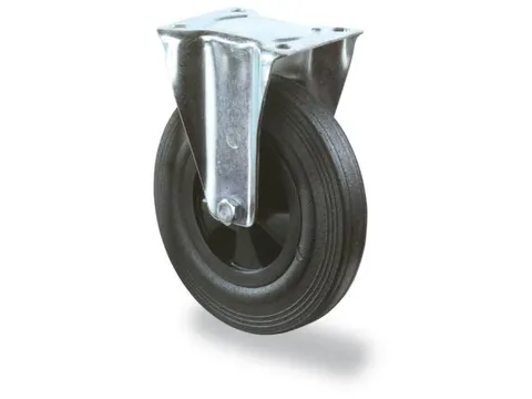 bokwiel,draagverm. 205kg,massief rubber-banden,ØxB 200x50mm,glijlager