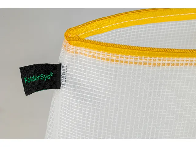 Pochette zip soufflet Foldersys EVA A5 jaune