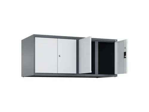 opzetkast,v. locker,4vak.,vak B 300mm,HxBxD 500x1200x500mm,vleugeldeur