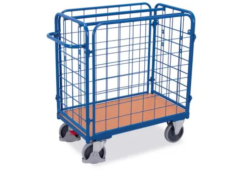 etagewagen,draagverm. 500kg,laadvl. LxB 1000x700mm,houtetage,RAL5010