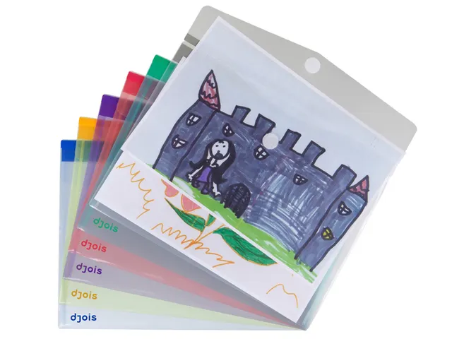 Enveloptas Djois Color Collection A4 horizontaal assorti