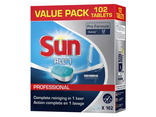 Vaatwastabletten Sun Pro Formula All-in-one 102 stuks