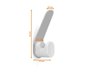 Kapstokhaken DURASTORE aluminium grijs set van 4 - 5
