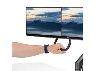 Desk Mount Dual Monitor Arm Tot 27 Inch Crossbar - 8