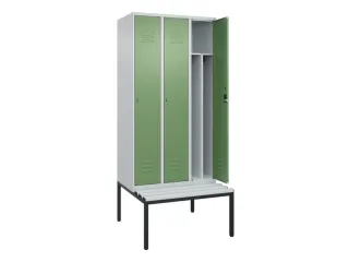 locker voor scheiding van kleding,HxBxD 2120x900x815mm,3vak - 2
