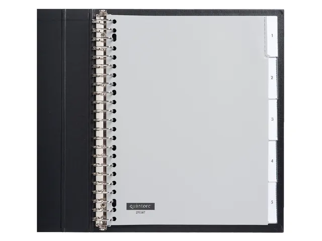 Tabblad Quantore A4 23-Gaats Pp 5-Delig Venster Breed Grijs
