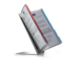 tafel-zichtpanelensysteem DIN A4 staand 10panelen ROOD/BLAUW