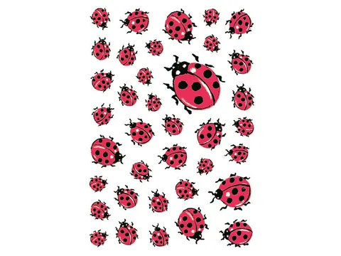 Sticker Etiket Herma 5439 Lieveheersbeestje 111 stuks