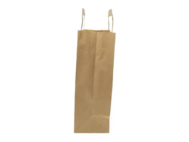 Sac papier kraft avec poignées marron 28x22cm 250 pièces