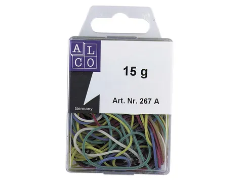 Elastiekjes 20-50mm doos a 15 gr assorti kleuren