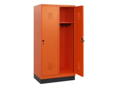 schoollocker,HxBxD 1630x800x500mm,2vak,vak B 400mm,draaigrendel,sokkel