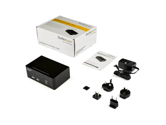 StarTech KVM Switch 2 Poorts Dual Monitor 4K 60Hz DisplayPort