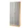 vitrinekast,HxBxD 2004x800x420mm,4xhouten vloer,golfgreep