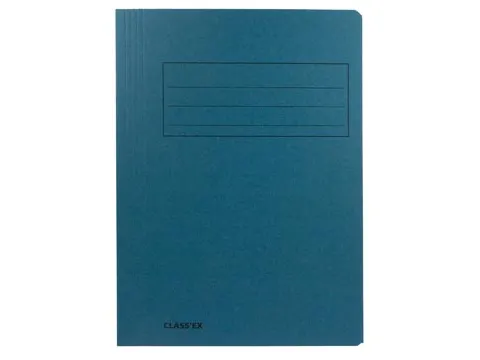 3 Klepsmap A4 300 Gram Blauw