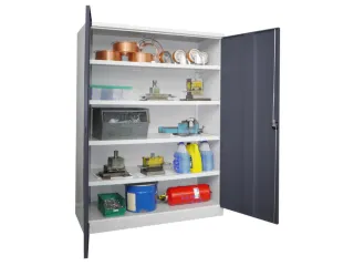 zwaarlastkast met openslaande deuren,RAL7035,front RAL7016 - 3