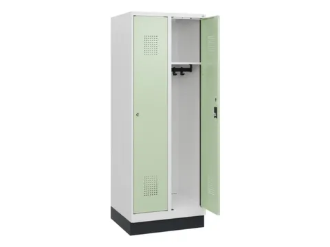schoollocker,HxBxD 1630x600x500mm,2vak,vak B 300mm,cil.-slot,sokkel