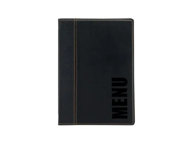 Protège-menu Securit Trendy A5 1x 2 pochettes noir