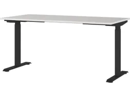 Elektrisch ihv bureau,HxBxD 720-1200x1600x800mm,blad lichtgrijs