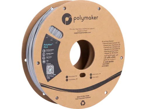 Polymaker PolyMax Tough PLA filament 1,75 mm Grijs 0,75 kg