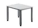 bureau à hauteur réglable,HxlxP 680-760x800x800mm,panneau gris clair