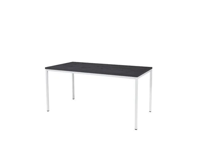 Domino Basic Tafel Vaste Hoogte 160x80 houtprint schaduw wit 4-poots