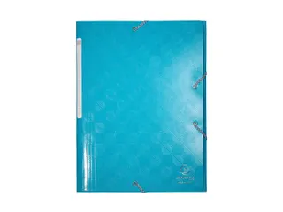 Elastomap A4 3 Kleppen Gelamineerd Glanskarton 600gr Assorti - 3