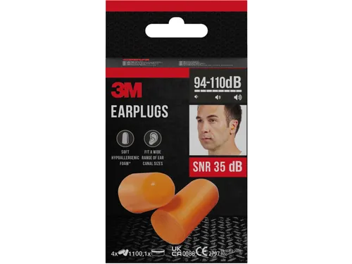 oordoppen 1100 tot 35 dB 8 stuks met doosje