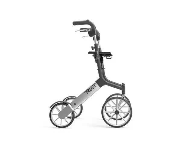 TrustCare Lichtgewicht rollator Let's Go Out mat Zwart/Zilver