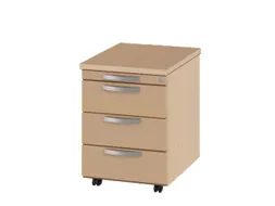 Ladenblok 580x420x600 1materiaallade 3laden Cilinderslot Beuken