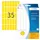 HERMA 2351 Universele etiketten 12x30mm Geel 1120 stuks