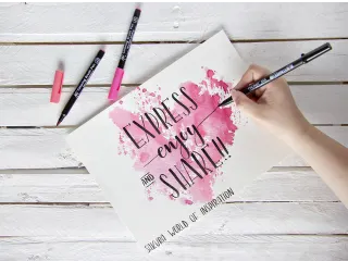 Brushpen Sakura Pigma medium zwart - 4
