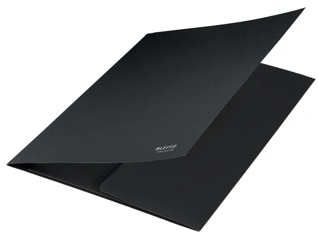 Dossiermap Leitz Recycle A4 3-kleps karton zwart